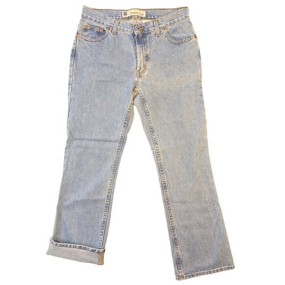 Vtg GAP 100% Cotton Boot Cut Jeans Mid Rise 6 A Light Wash Festival French Girl - Picture 1 of 10